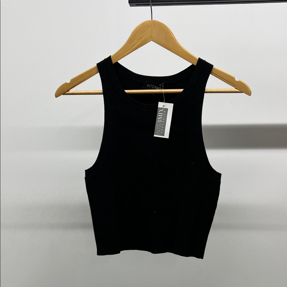 *NEW W/ TAGS* INTERMIX Black Tank Top